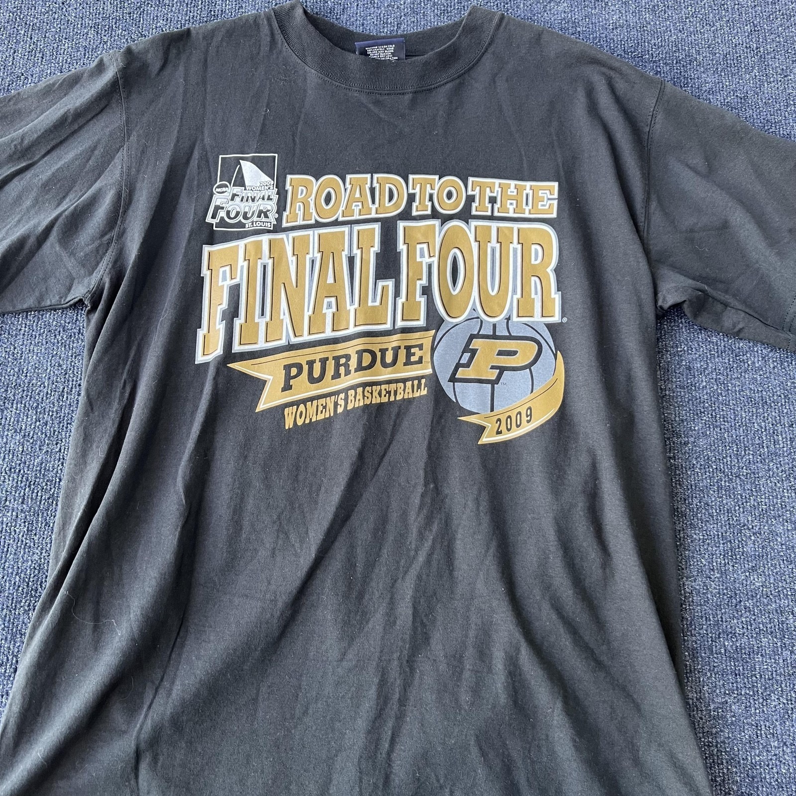 Purdue Final Four Shirt Womens Large 2009 Ncaa Basketball Road Tee Jansport